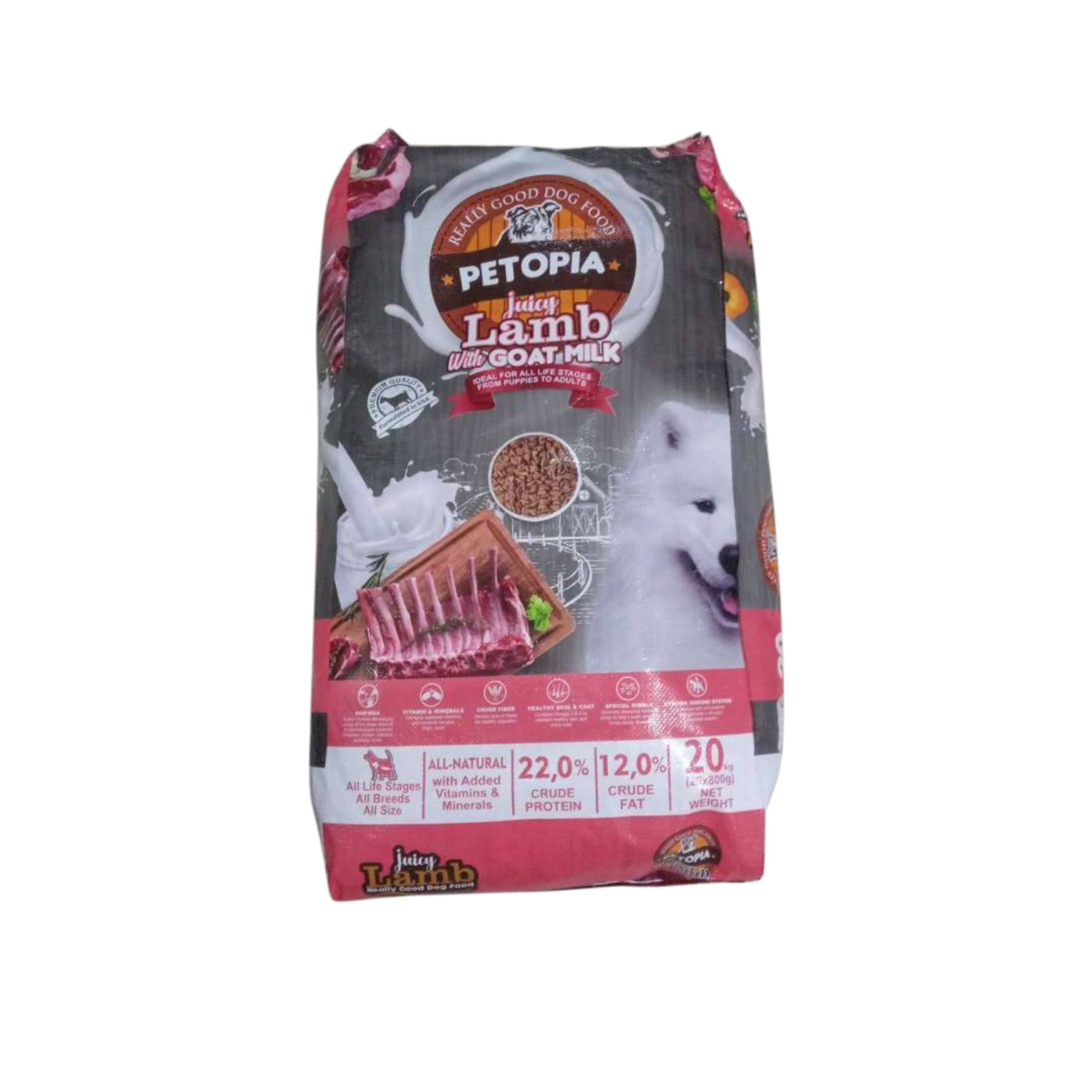 Petopia Juicy Lamb Goat Milk 20kg